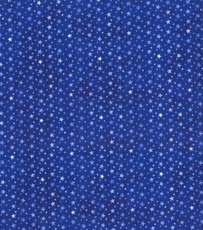 Fabric Traditions Ombre Stars on Blue Patriotic Glitter Cotton Fabric