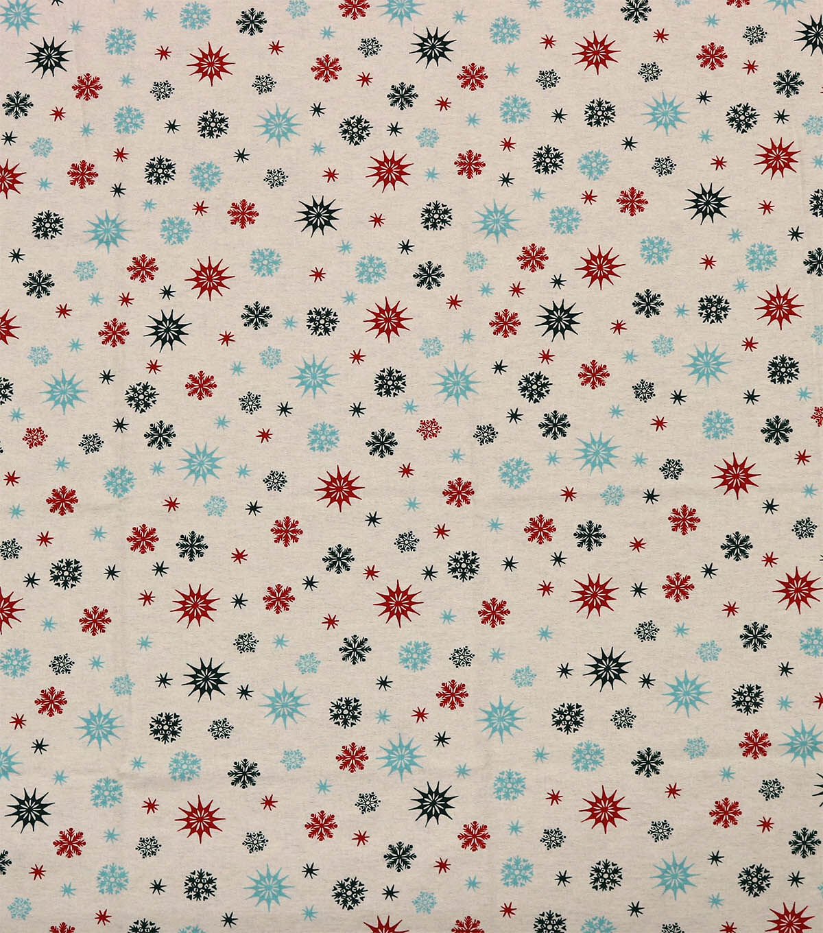 Snowflakes on Brown Super Snuggle Christmas Flannel Fabric