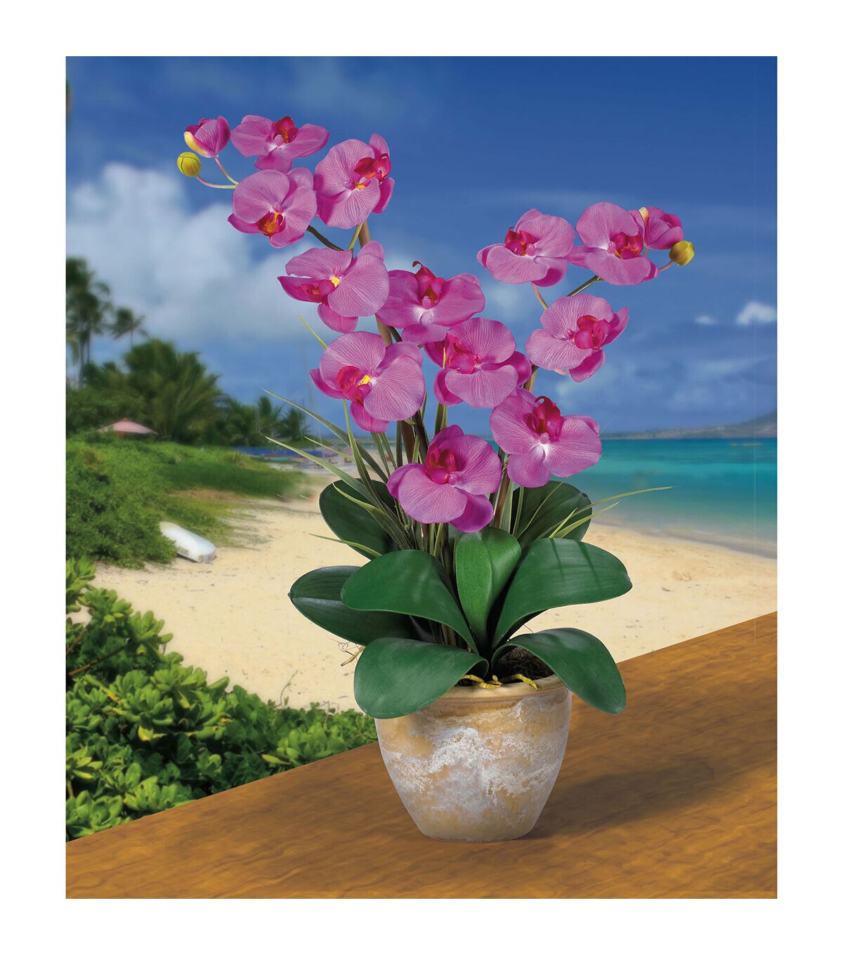 Nearly Natural Double Phalaenopsis Silk Orchid Flower