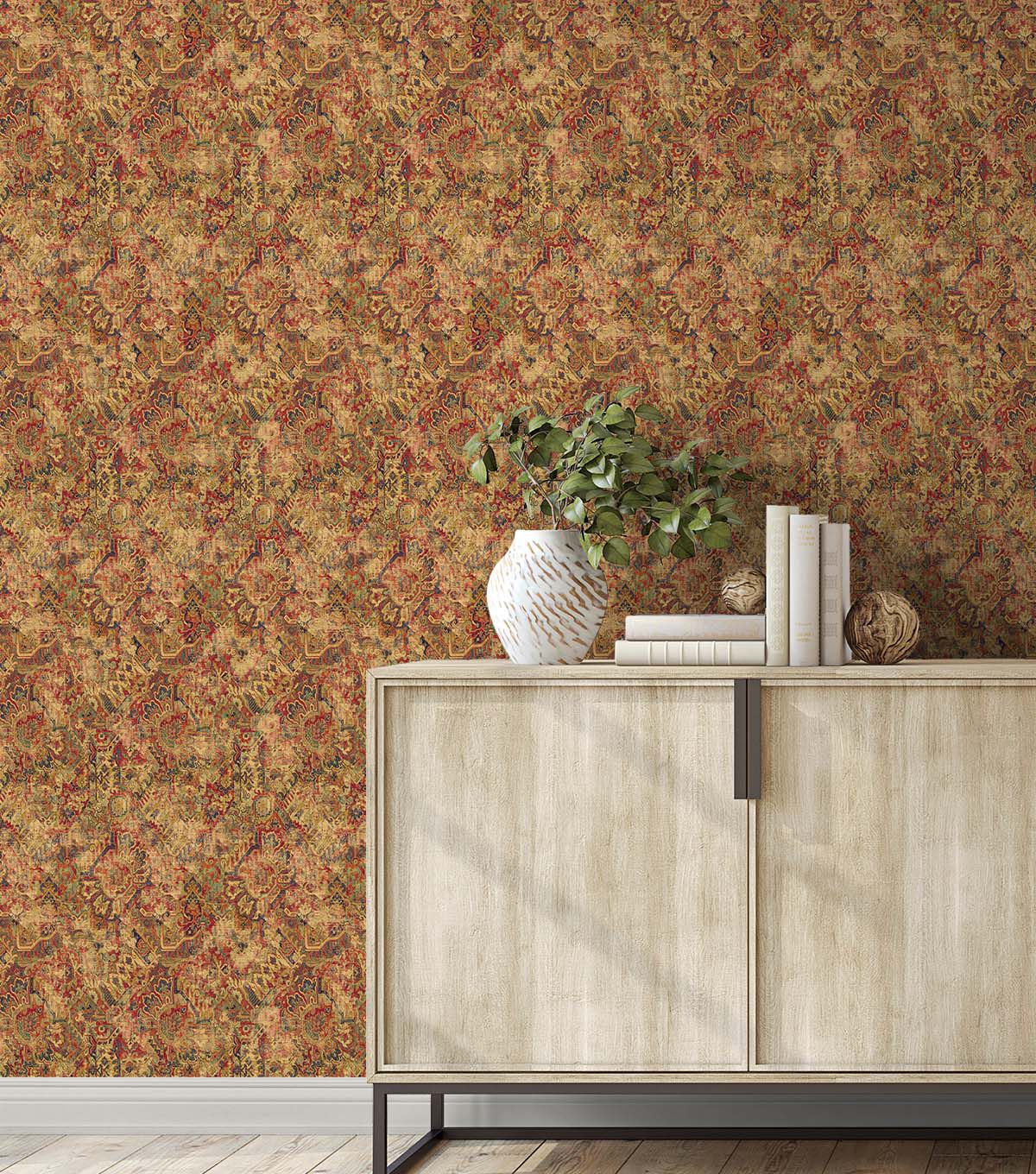 Surface Style 20.5' x 18' Ruby Cumbrae Peel & Stick Wallpaper