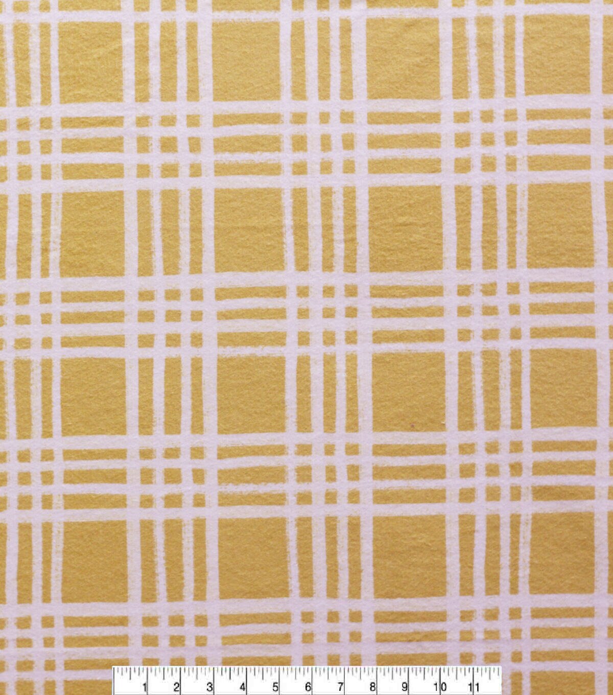 Yellow Plaid Super Snuggle Flannel Fabric