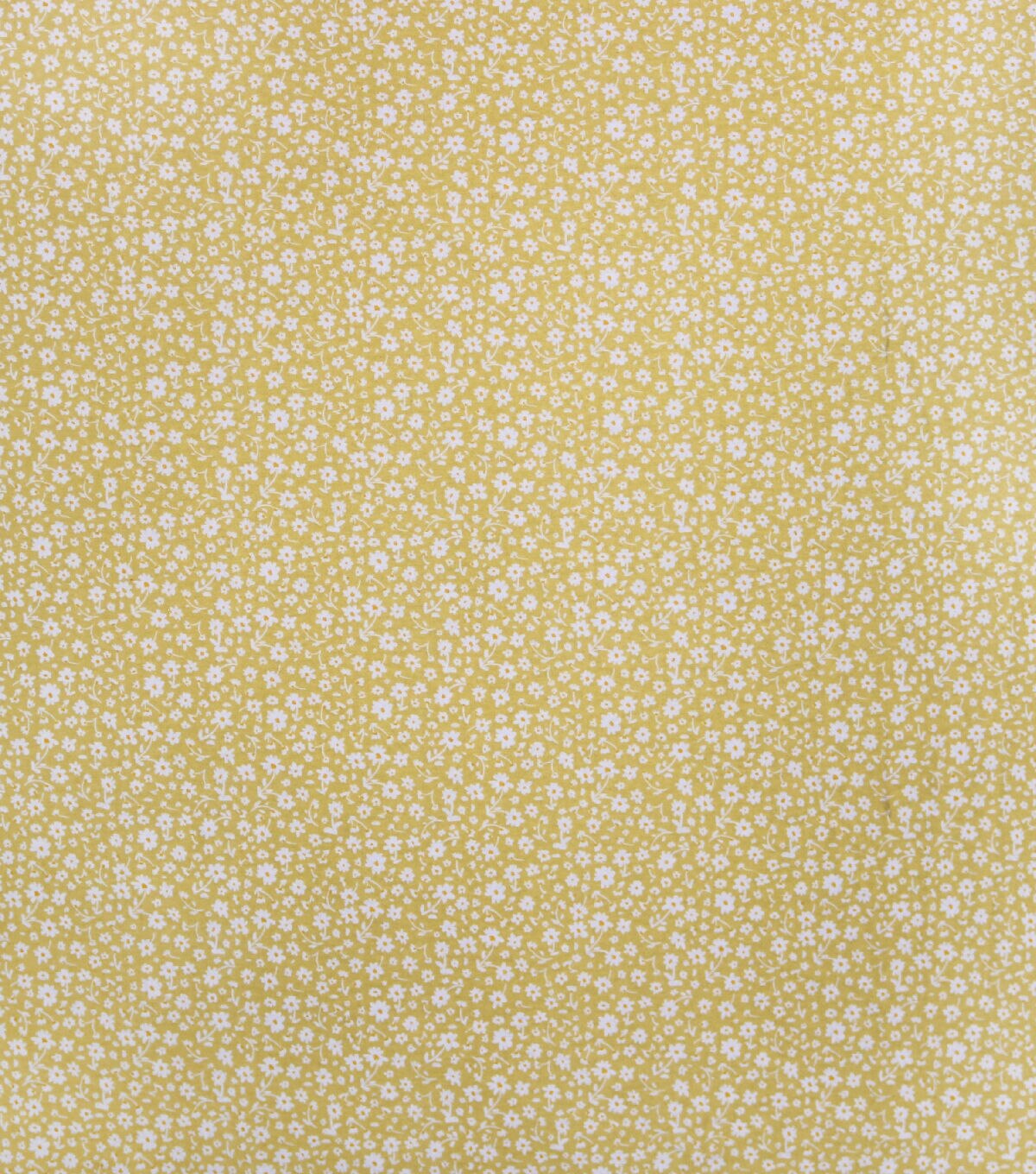 Tiny Daisy Yellow 108 Wide Flannel Fabric