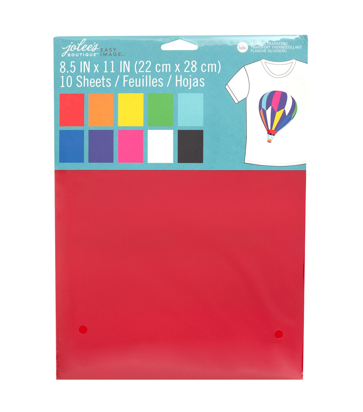 Jolee's Boutique 8.5 x 11 Multicolor Iron On Transfer Sheets 10ct