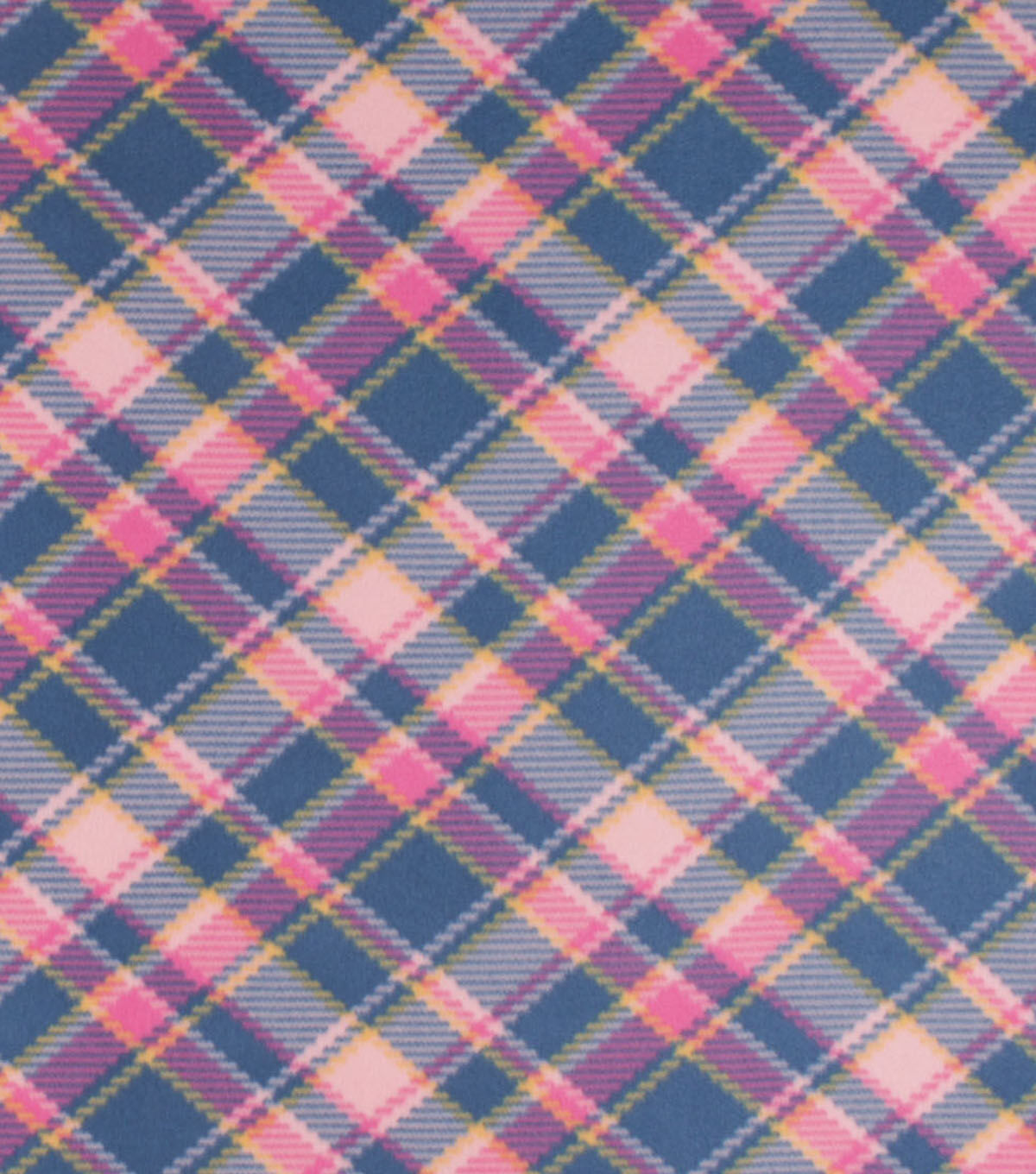 Pastel Bias Plaid Blizzard Fleece Fabric