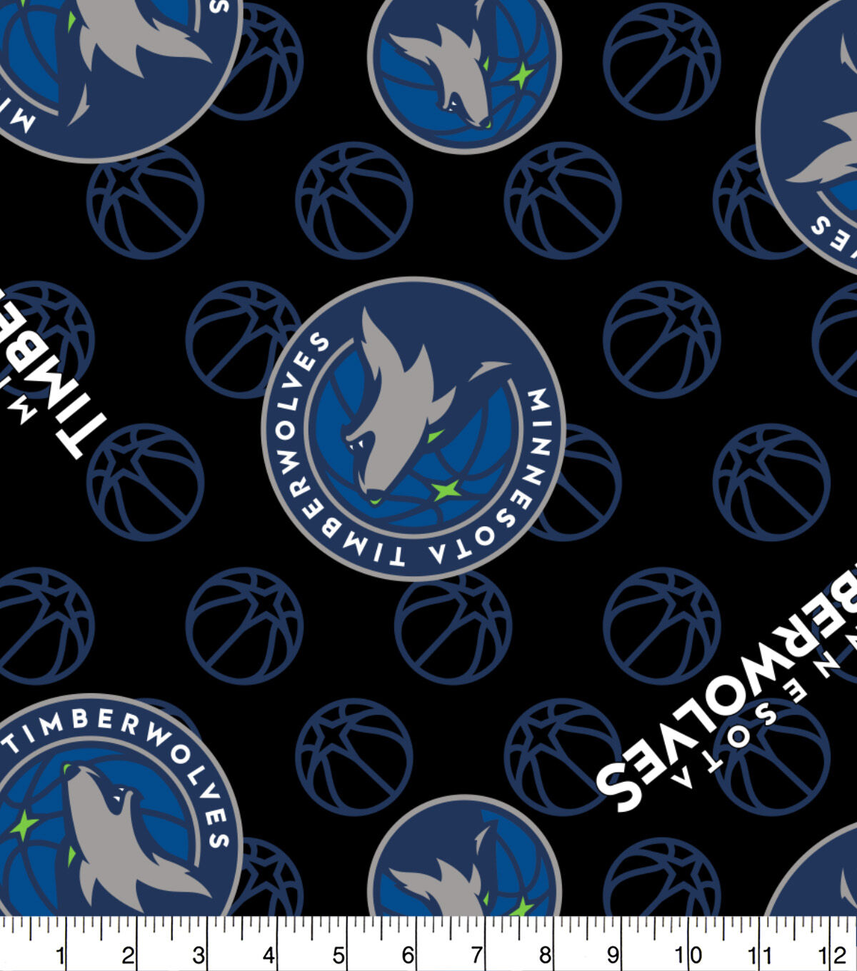 Minnesota Timberwolves Fleece Fabric Logo Toss