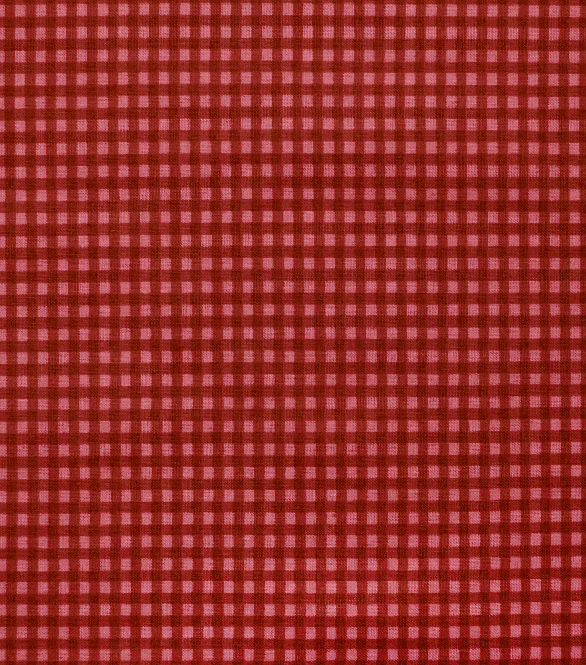 Gingham Tonal Red Cotton Fabric by Keepsake Calico