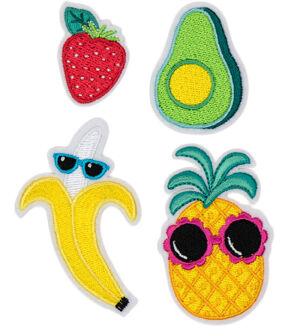 5ct Fruits Iron On Patches by hildie & jo