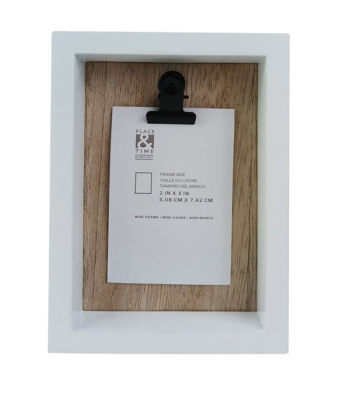 2 x 3 Wood Tabletop Picture Frame With Clip by Place & Time