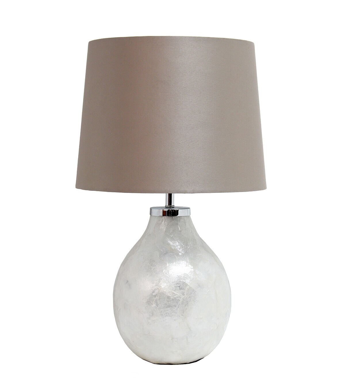 All The Rages 1 Light Pearl Table Lamp with Fabric Shade