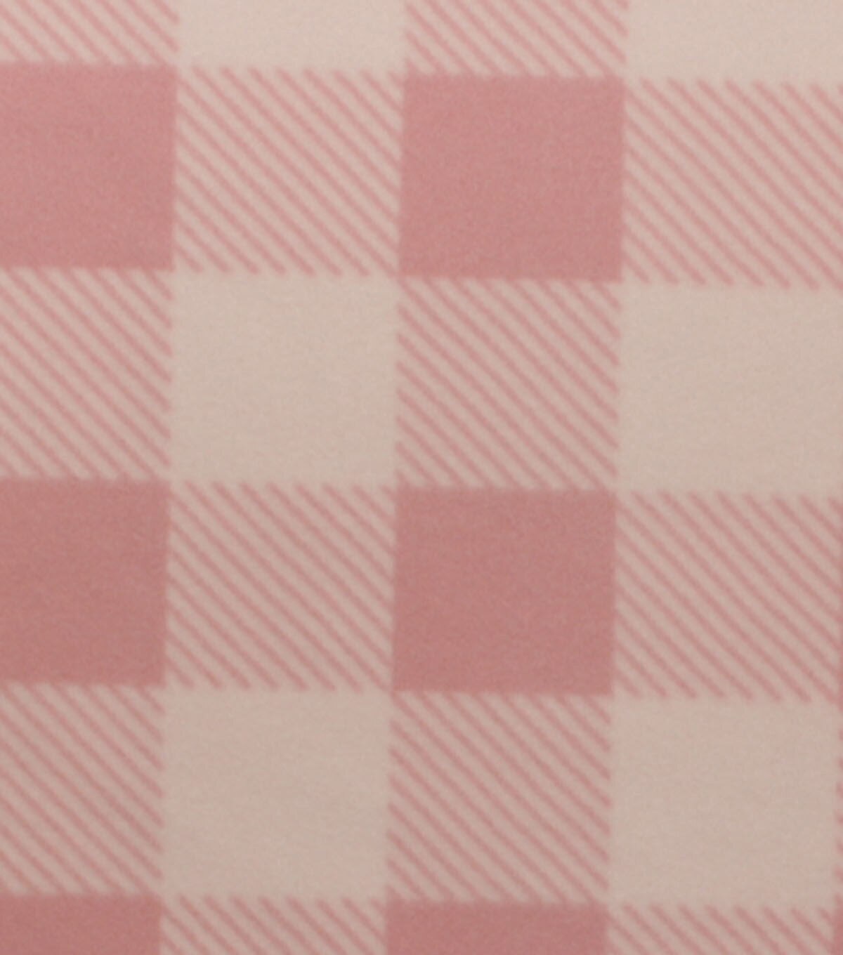 Pink Gingham Blizzard Fleece Fabric