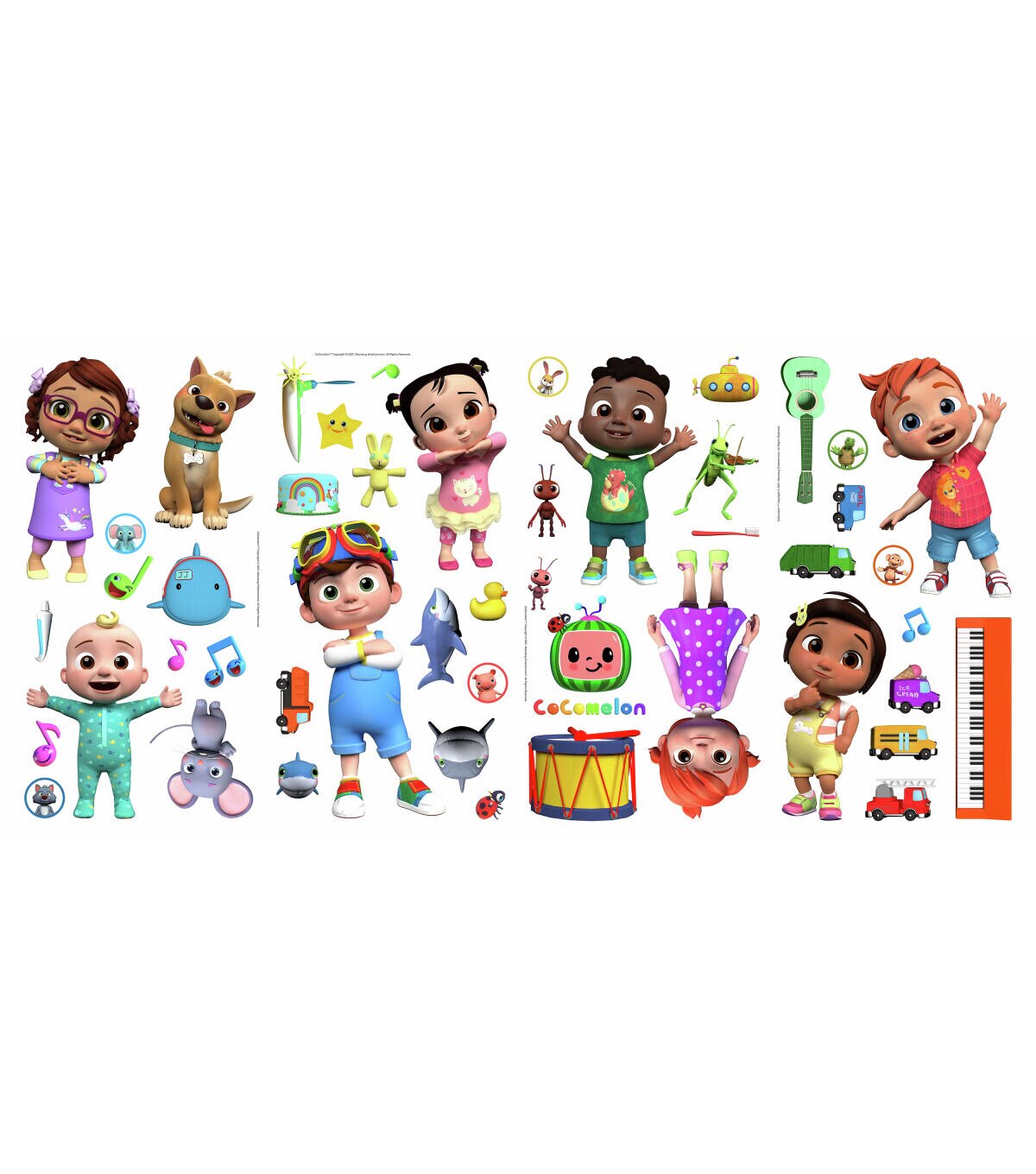 RoomMates Cocomelon Peel & Stick Wall Decals Wallpaper