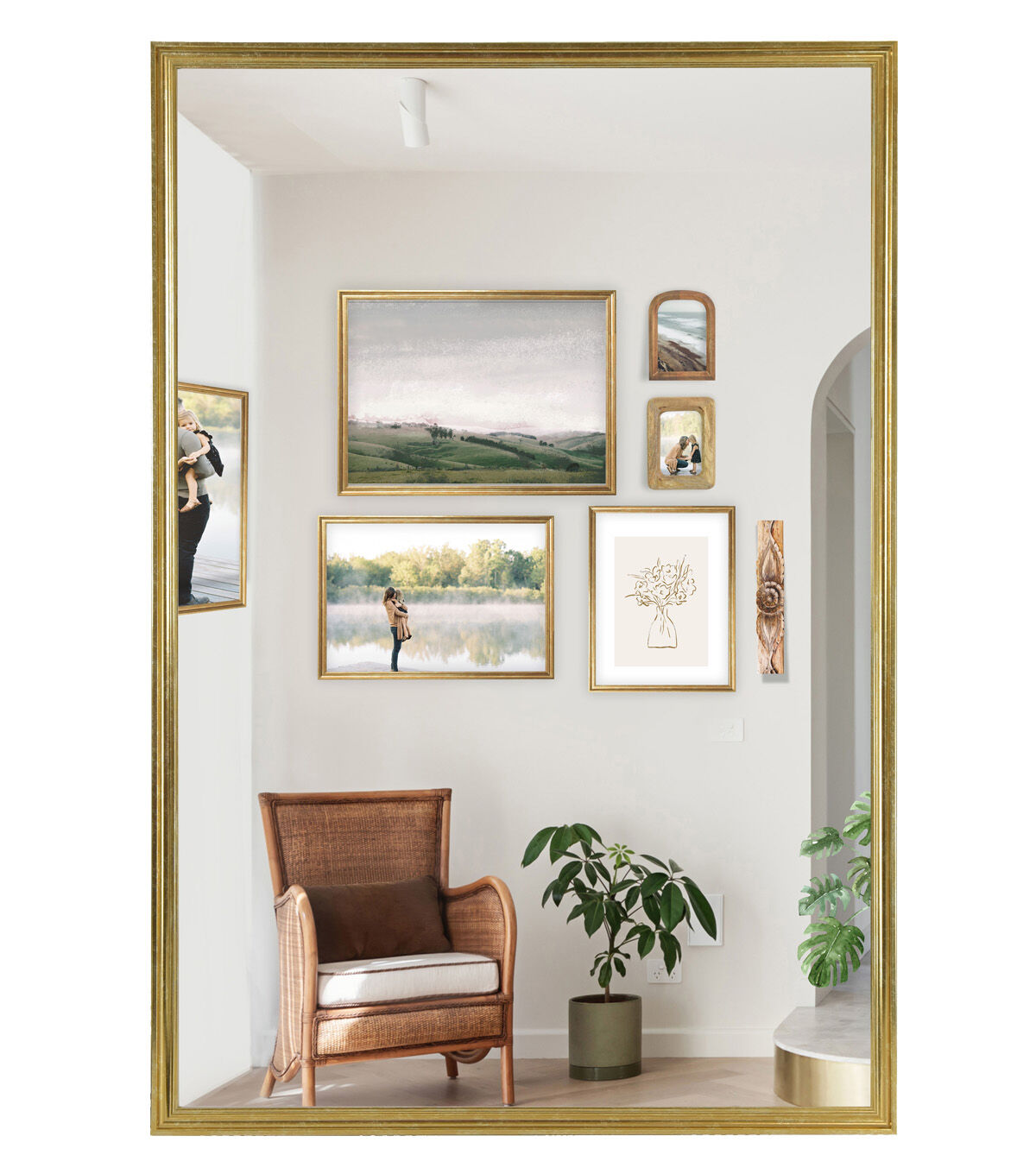 24 x 36 Traditional Brass Poster Frame by Place & Time
