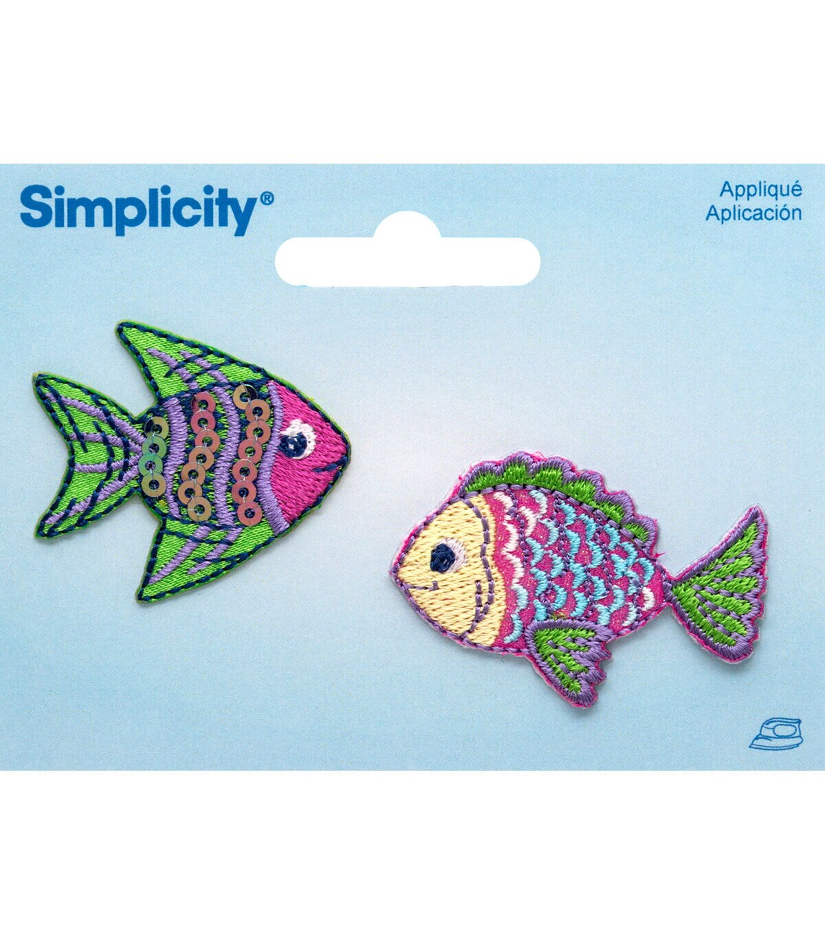 Simplicity 2ct Tropical Fish Iron On Patches