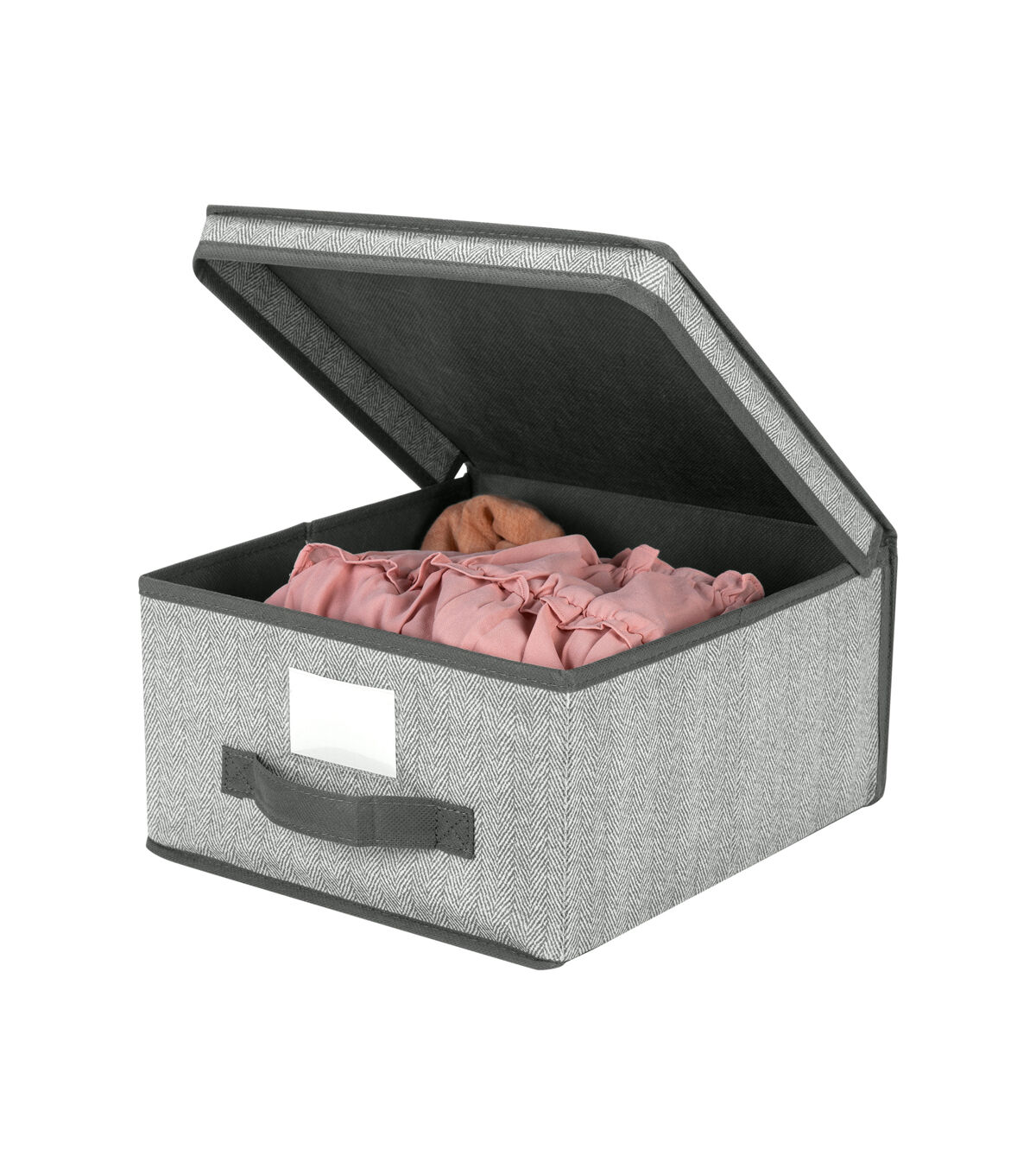 Simplify 12 Gray Storage Box With Handle