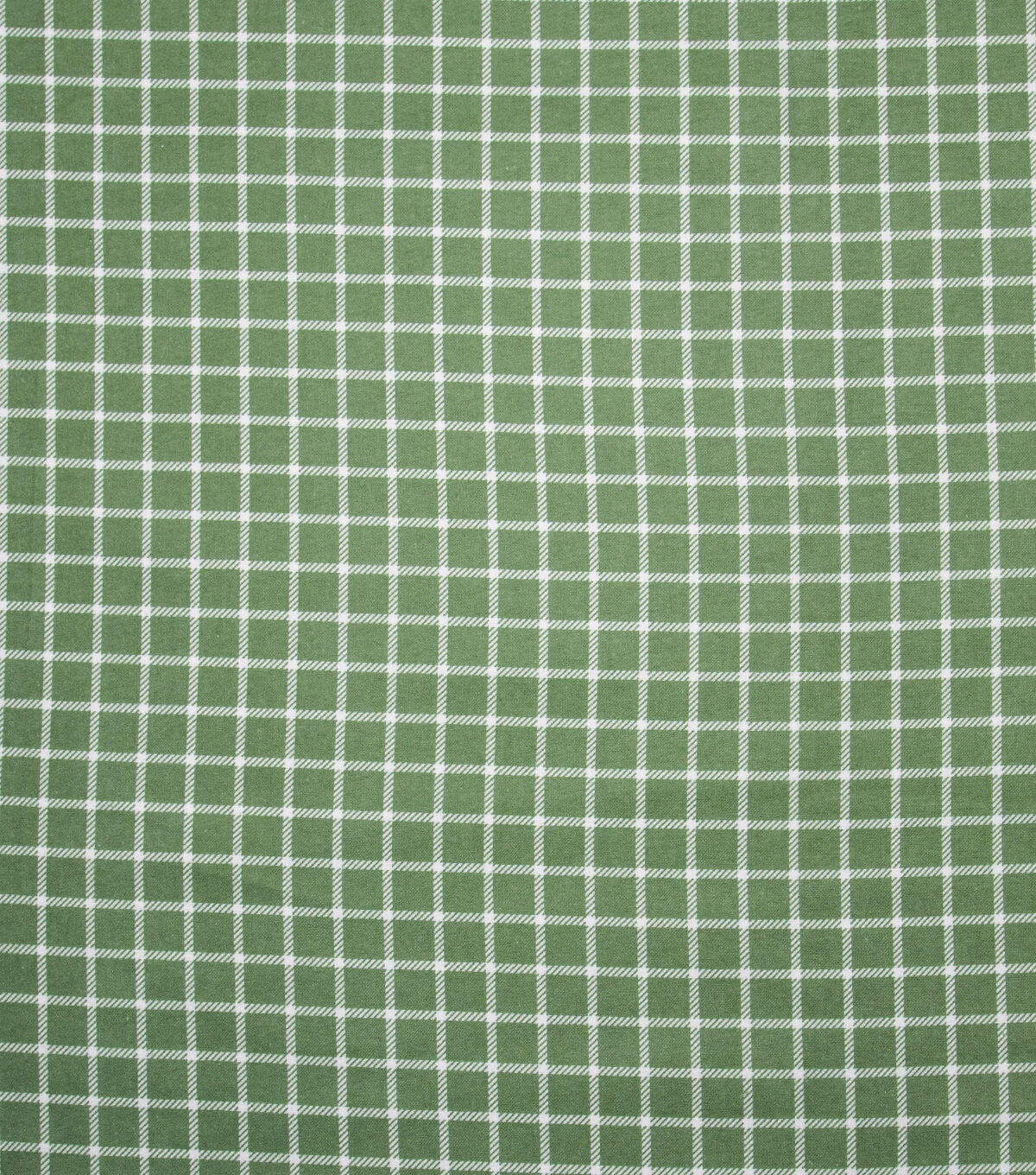 Super Snuggle Green Windowpane Plaid Flannel Fabric