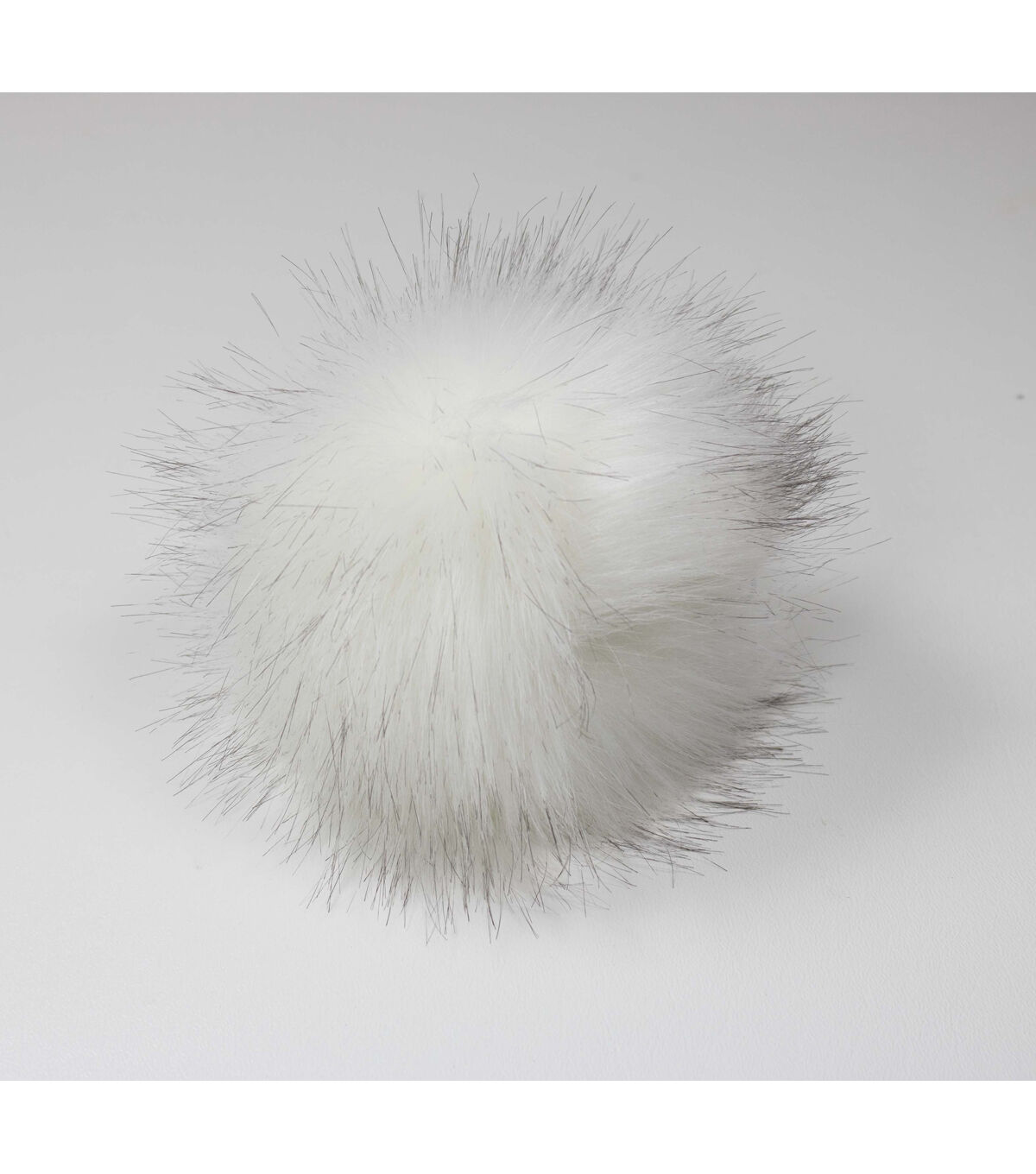 5 White & Black Faux Fur Clearance Pom by K+C