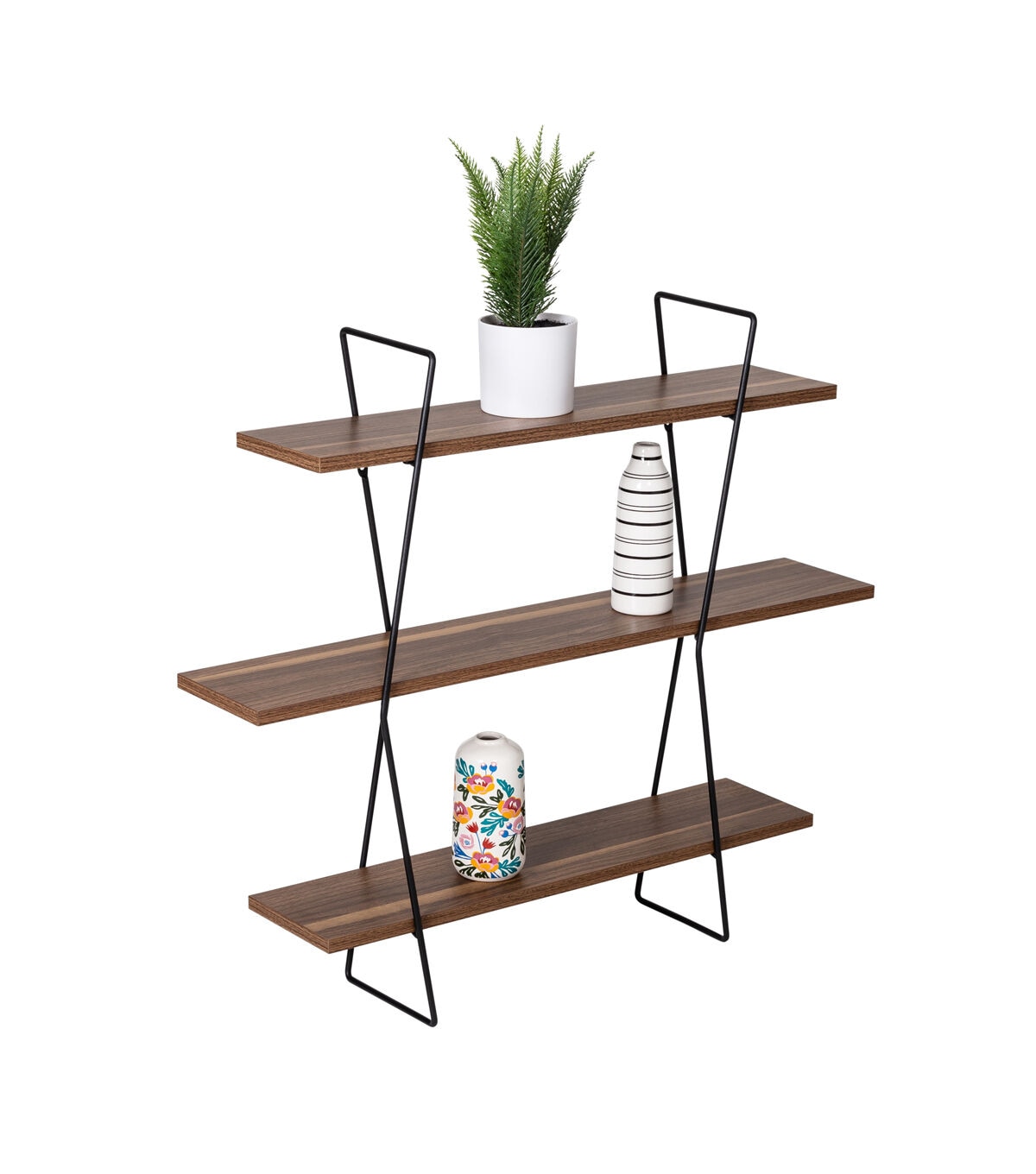 Honey Can Do Three Tier Decorative Wall Shelf