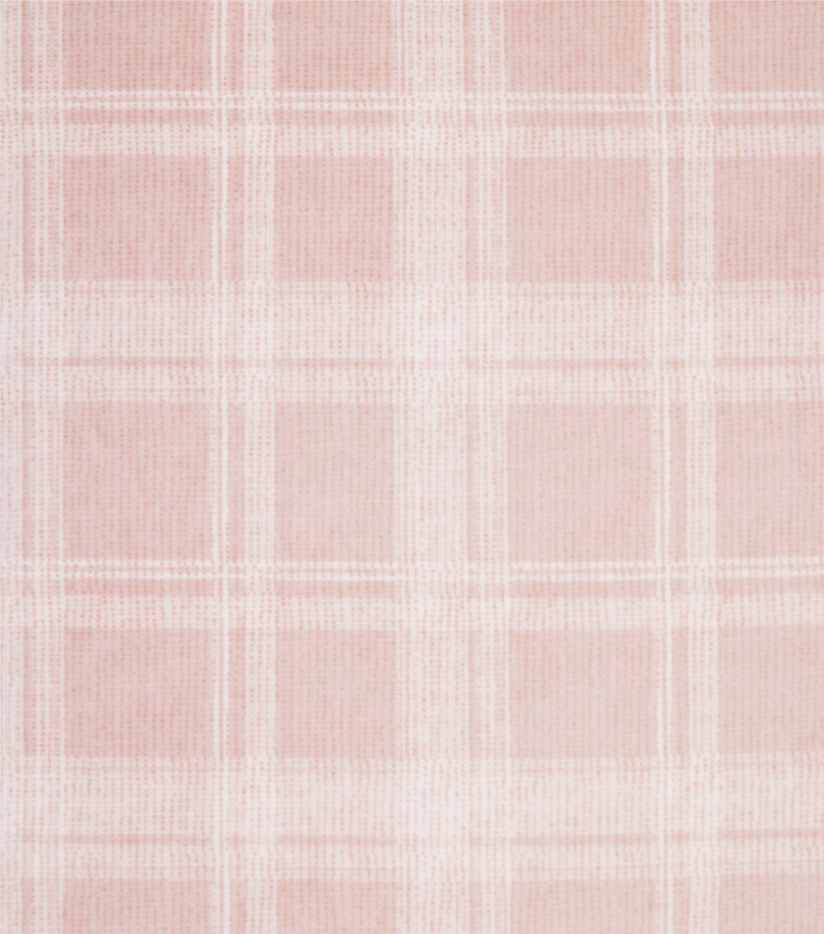 Pink Plaid Luxe Fleece Fabric