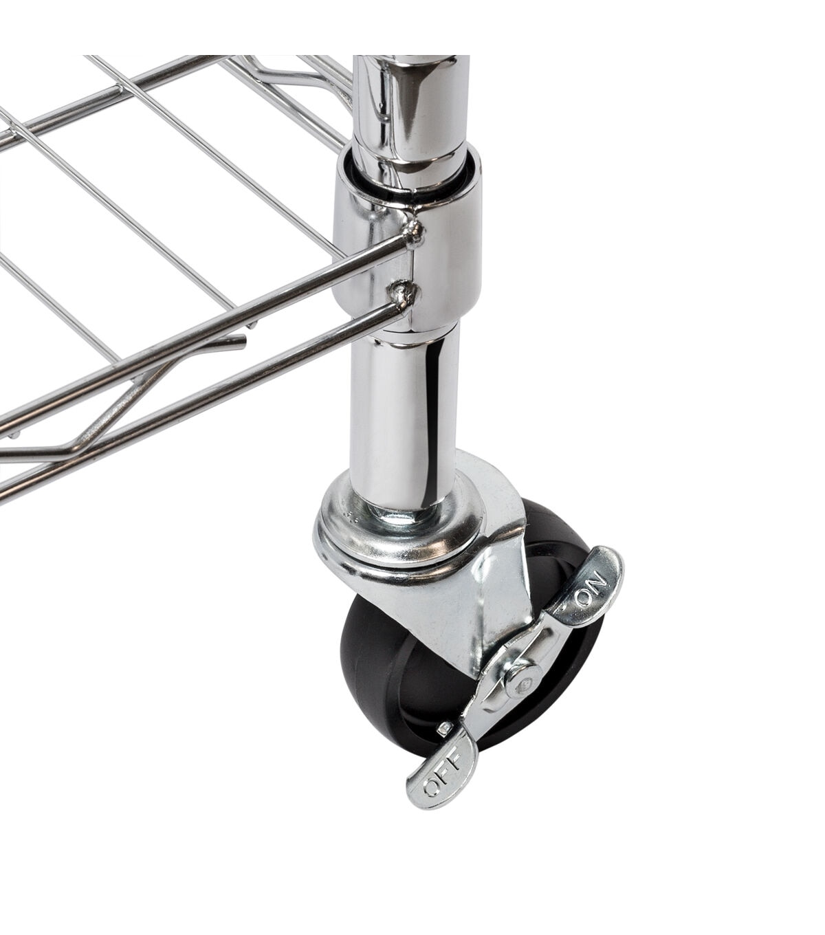 Honey Can Do 36 x 76 Chrome Rolling Laundry Clothes Rack With Shelves