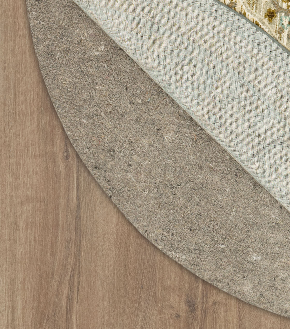 Dual Surface 1/4 Inch Rug Pad Gray 9'6 Round