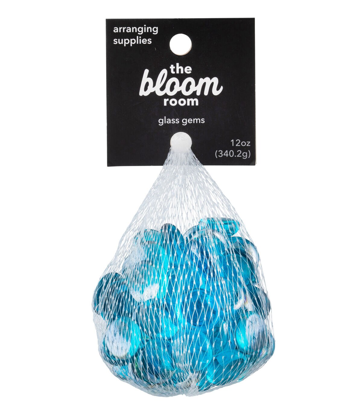 12oz Blue Glass Gem Bowl Fillers by Bloom Room