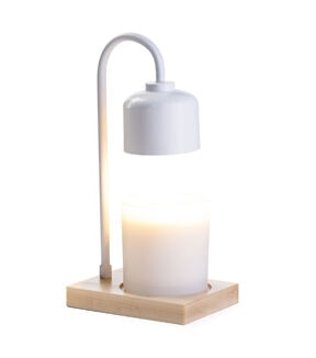 4 White Arched Candle Warmer Lamp