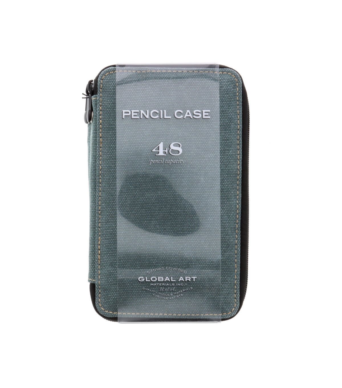 Global Art 48 Pencil Blue Canvas Pencil Case