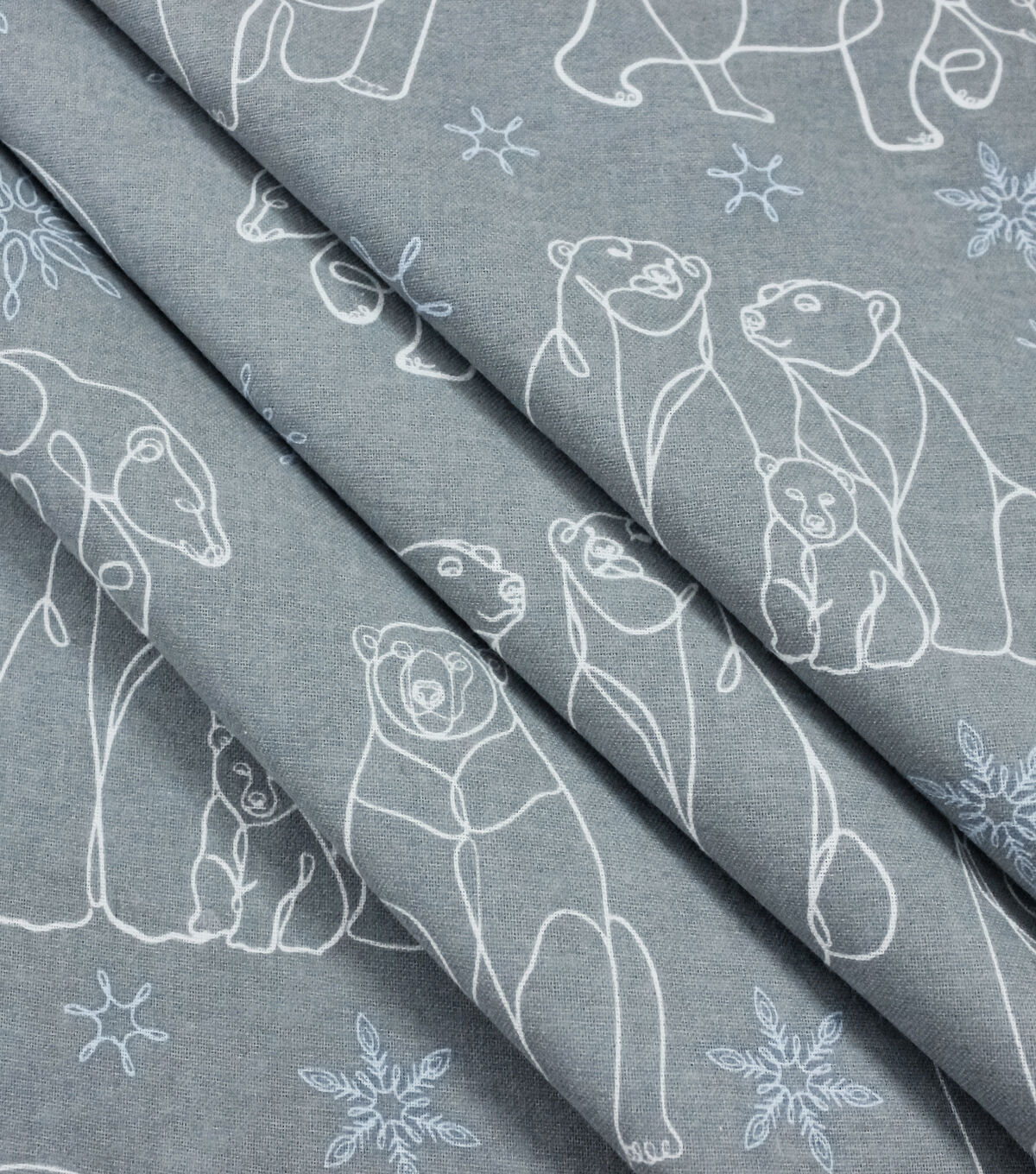 Bears Super Snuggle Flannel Fabric