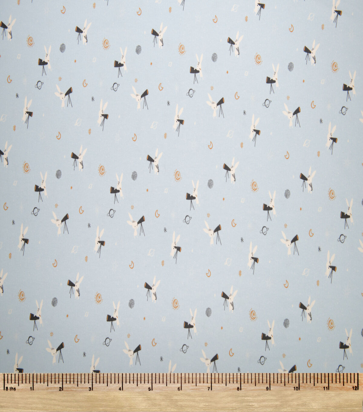 Super Snuggle Bunny With Telescope Flannel Fabric