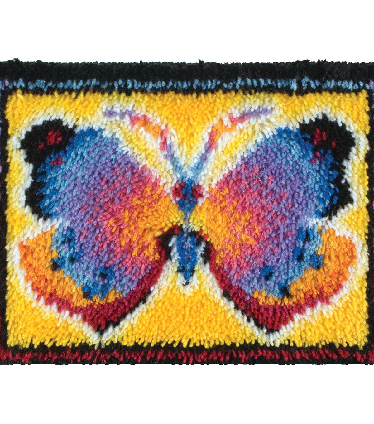 Wonderart Latch Hook Kit 15X20 Butterfly Fantasy