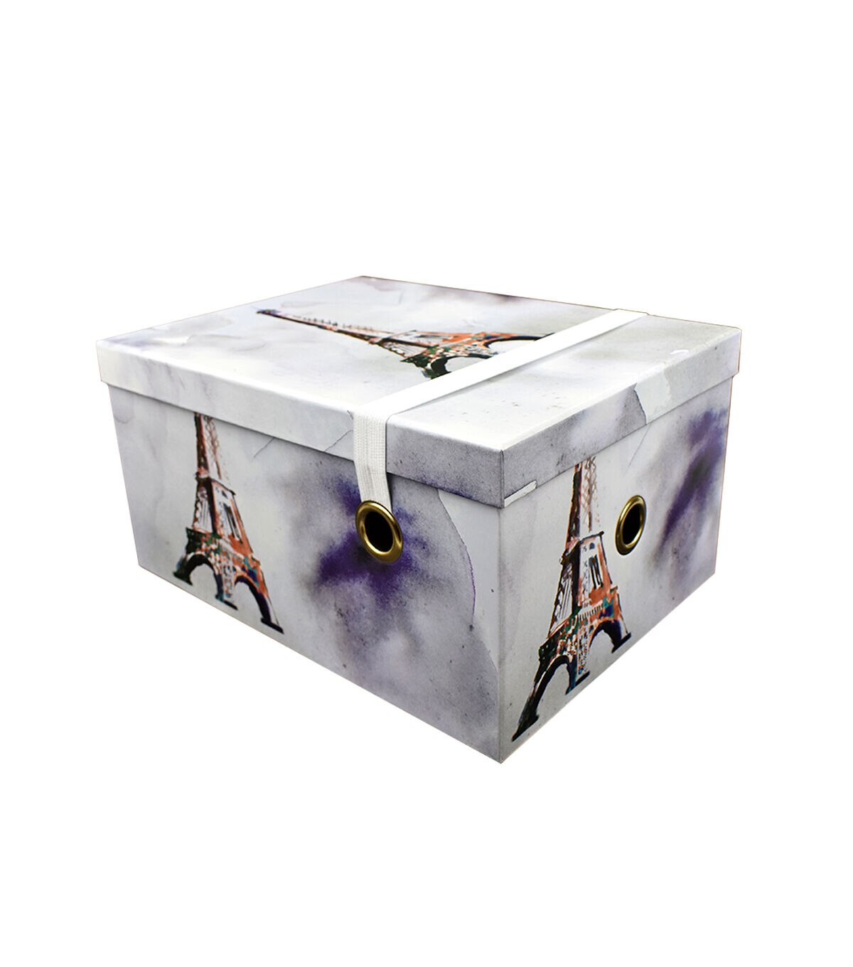 13.5 Landmarks Rectangle Box With Elastic Strap by Hudson 43