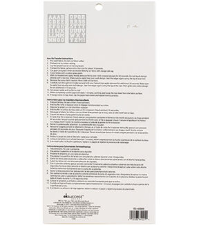 Jolee's Boutique 1.5 White Iron On Transfer Letters 49ct