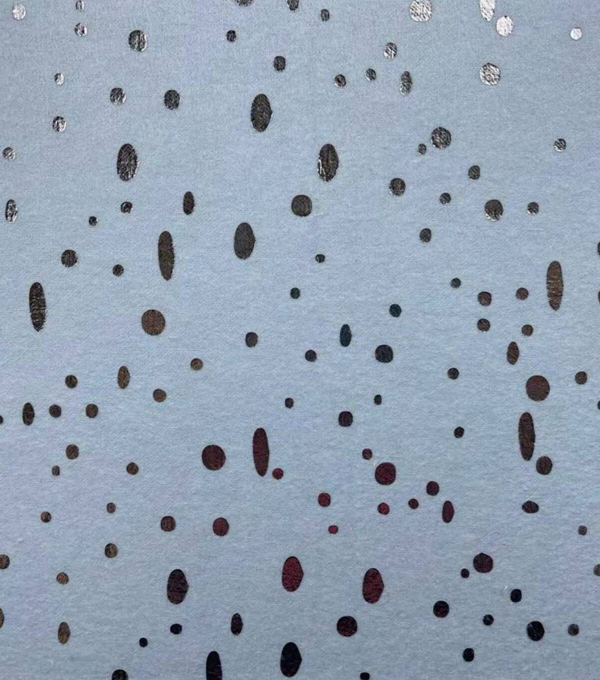 Speckle Blue Foil Flannel Fabric