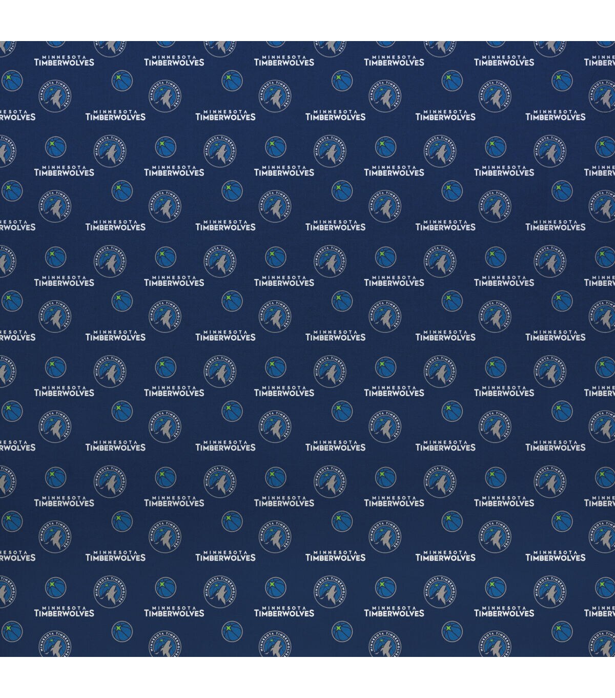 Minnesota Timberwolves Cotton Fabric Allover