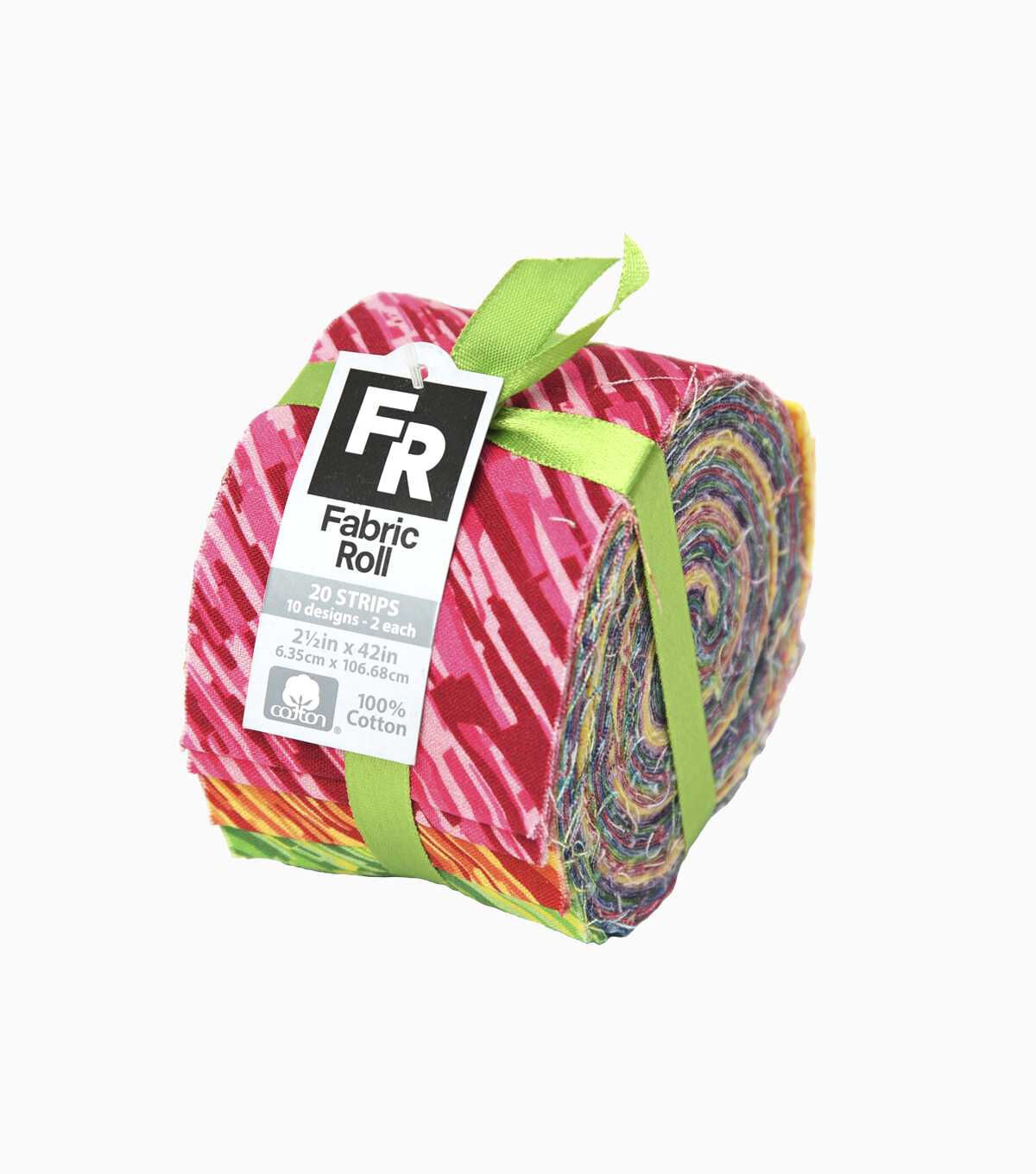 2.5 x 42 Multicolor Blender Cotton Fabric Roll 20ct by Keepsake Calico