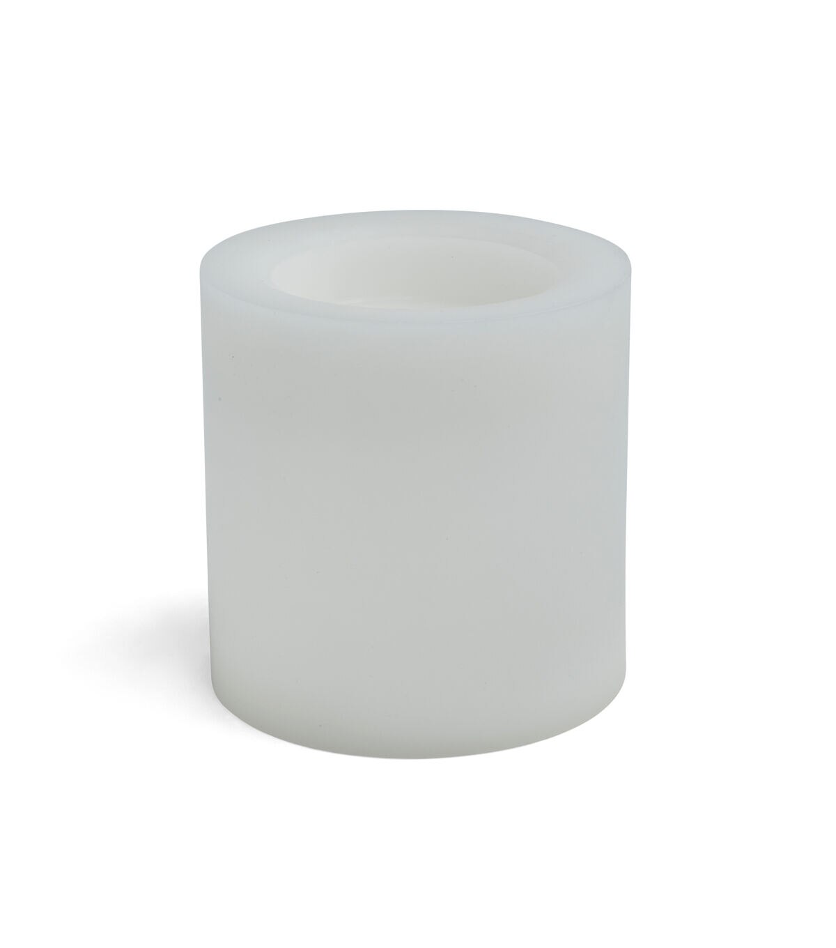 6 x 6 LEDWhite Smooth Wax Pillar Candle by Hudson 43