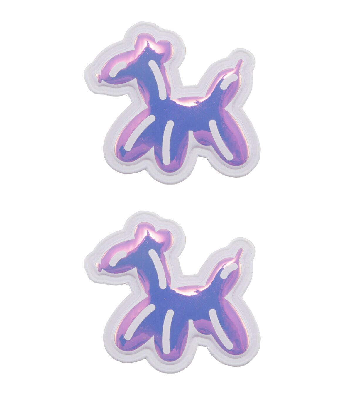 2ct Holographic Balloon Dog Stick On Patches by hildie & jo