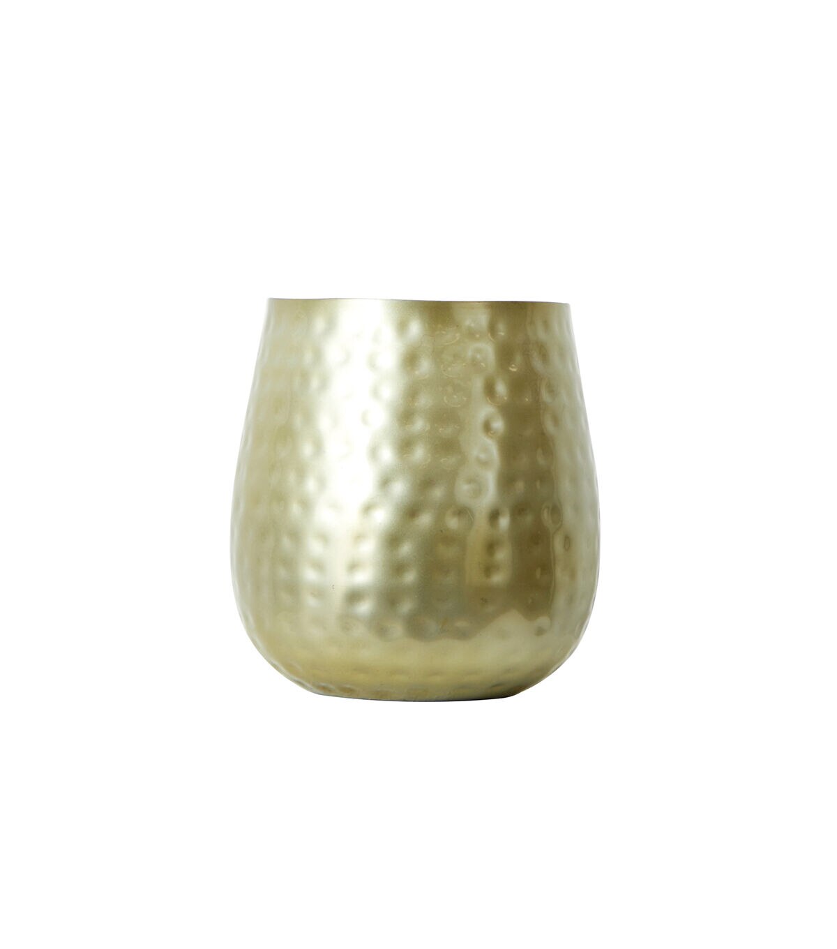 Nearly Natural 7 Gold Oval Shaped Iron Planter