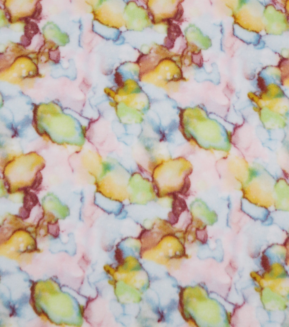 Watercolor Tie Dye Anti Pill Fleece Fabric