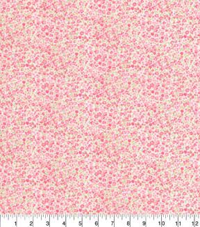 Fabric Traditions Pink Teeny Floral Cotton Fabric by Keepsake Calico