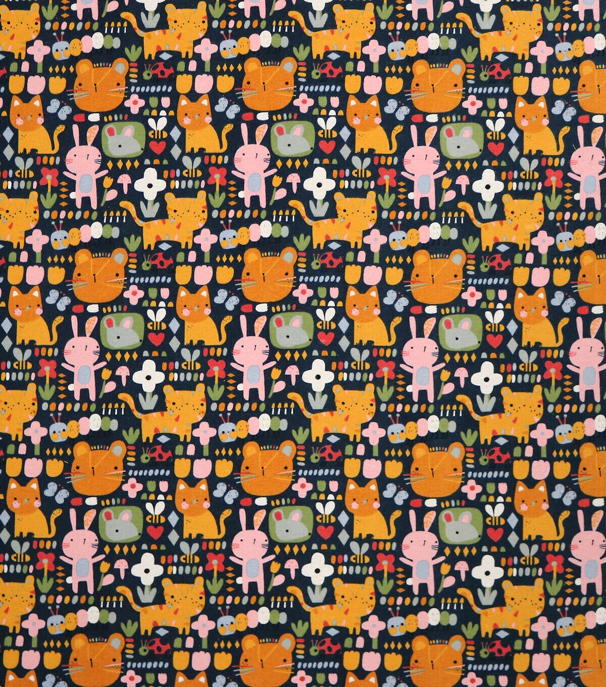 Sweet Graphic Animals Super Snuggle Flannel Fabric