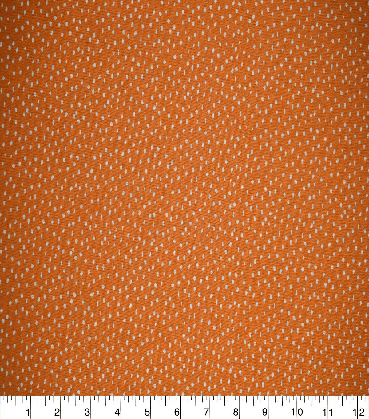Speckled Dots on Vibrant Orange Quilt Cotton Fabric by Quilter's Showcase