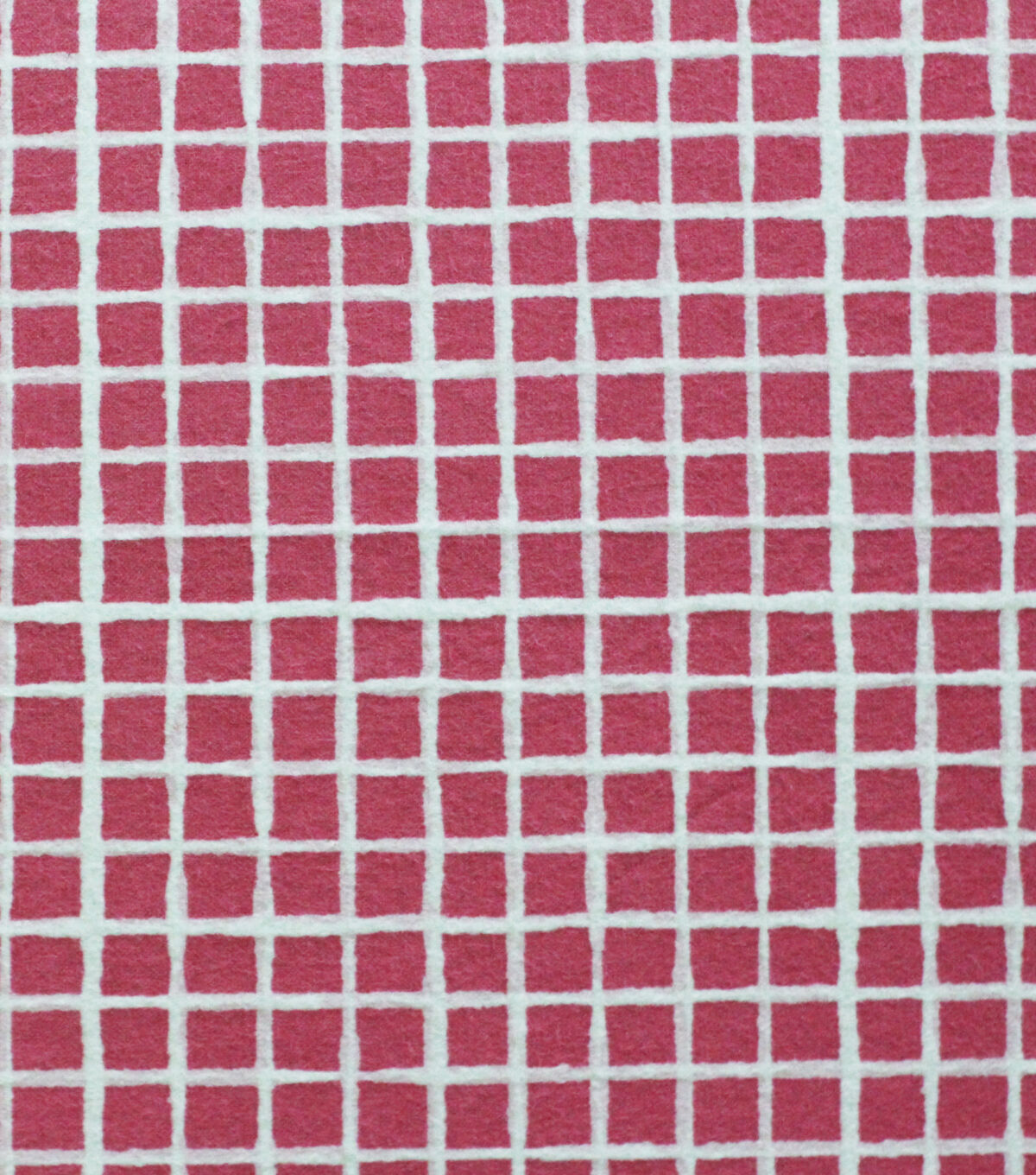 Pink Grid Super Snuggle Flannel Fabric