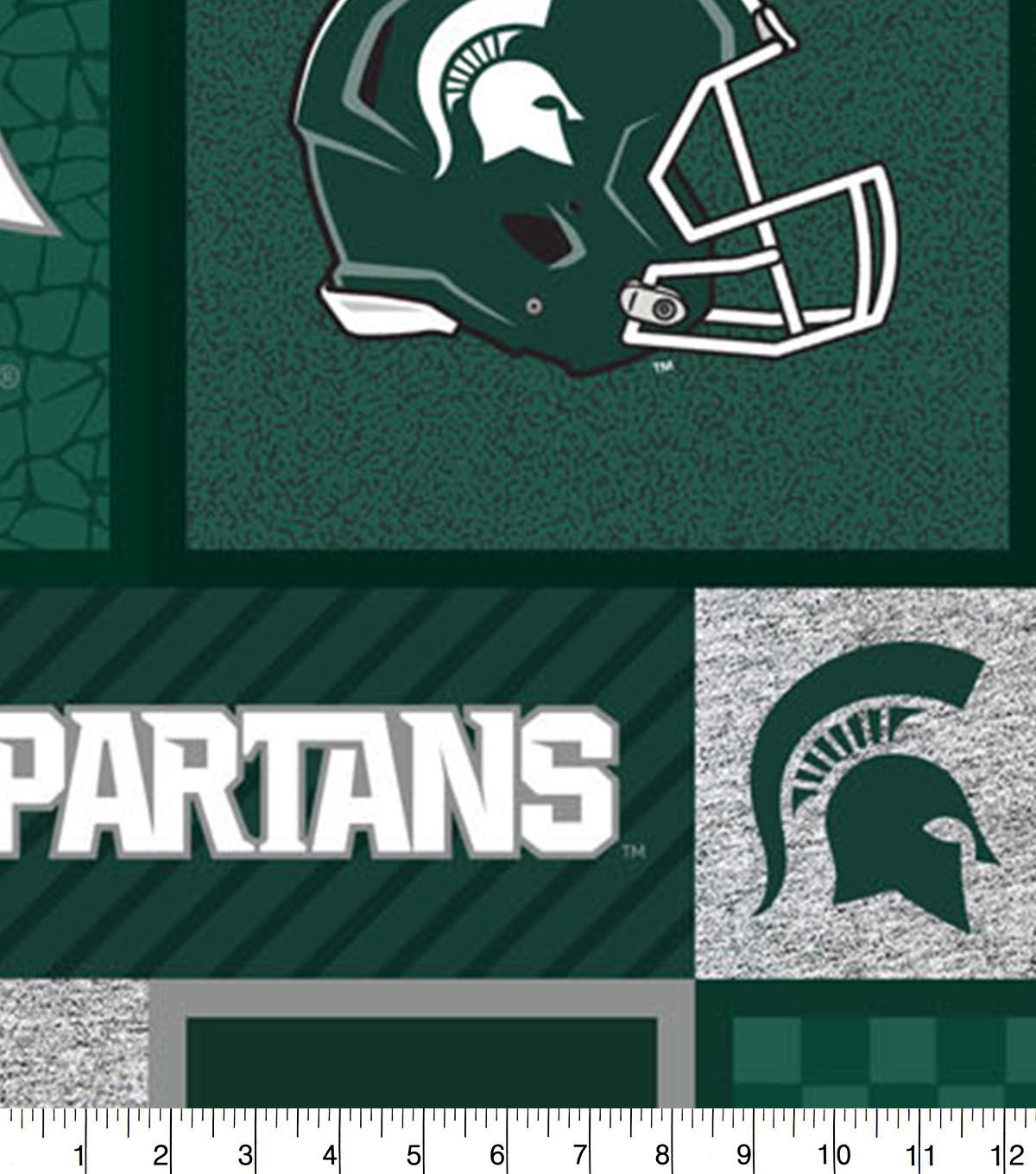 Michigan State Spartans Fleece Fabric College Patches