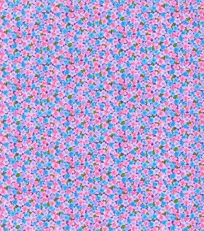Purple Floral Cotton Fabric by Keepsake Calico