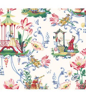 Harrison Howard East of the Moon Porce Peel & Stick Wallpaper