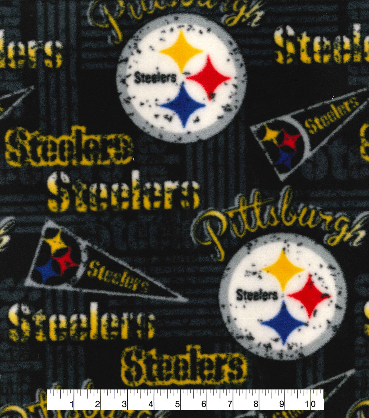 Fabric Traditions Pittsburgh Steelers Fleece Fabric Retro