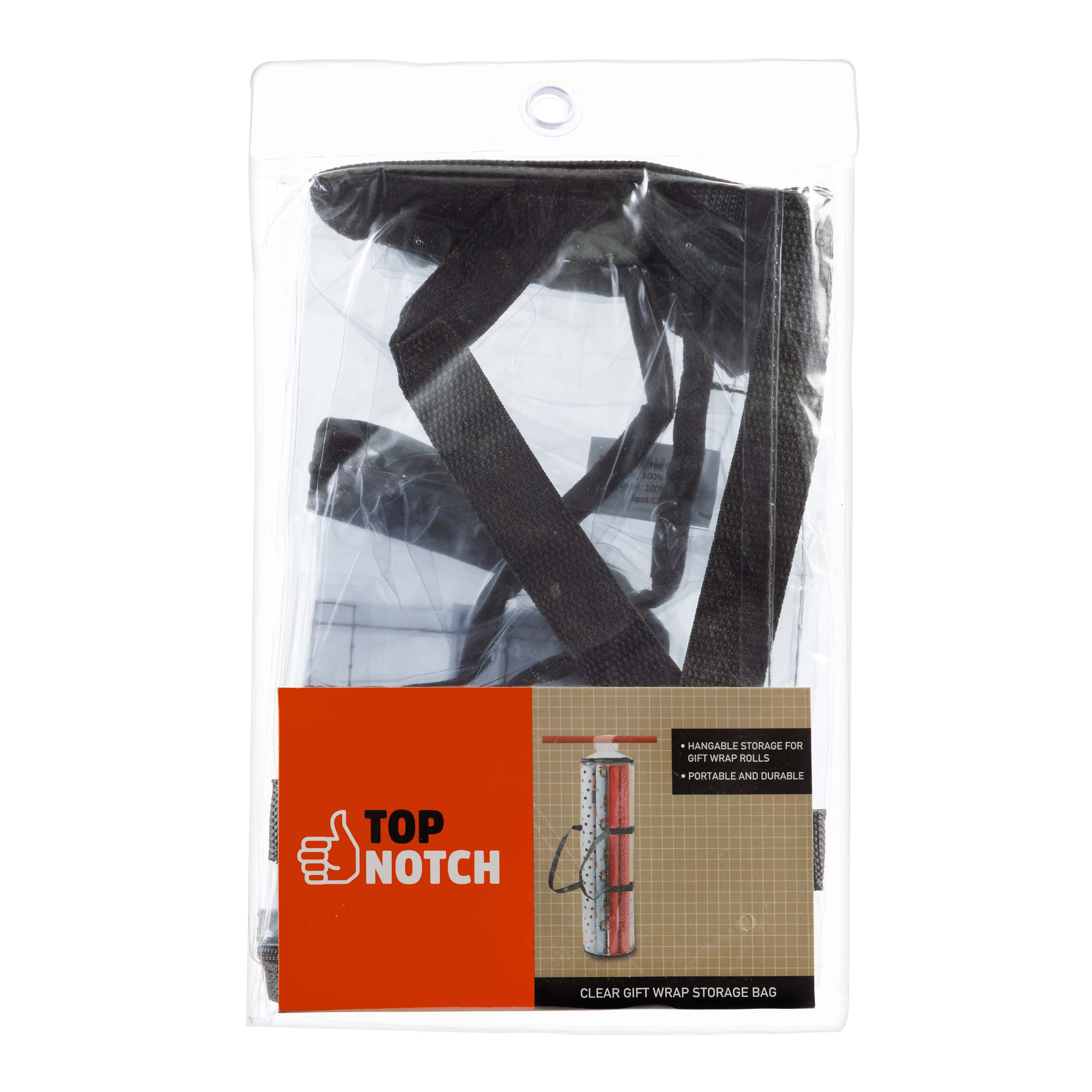 9 x 31 Clear Gift Wrap Paper Storage Organizer Bag by Top Notch