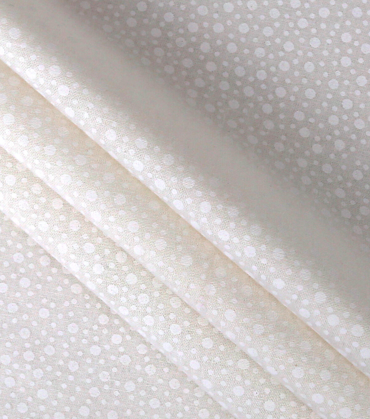 Multi Tonal Dots White Cotton Fabric by Keepsake Calico