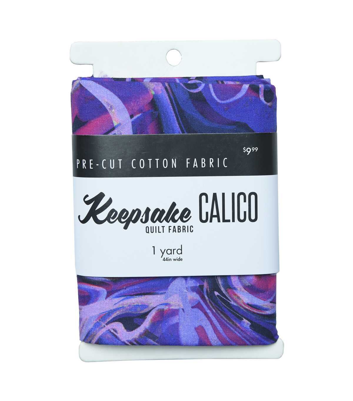 1yd Precut Purple Oil Slick Quilt Cotton Fabric by Keepsake Calico